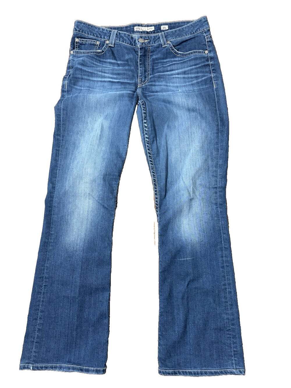 BKE Dakota Jeans 31L Straight Medium Wash Buckle Denim 31x33.5”